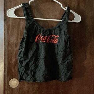 Coca Cola Women's Black Tank with Red Logo